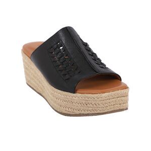 GENTLE SOULS KENNETH COLE Womens Black Silvana Platform Espadrille Shoes 9 M